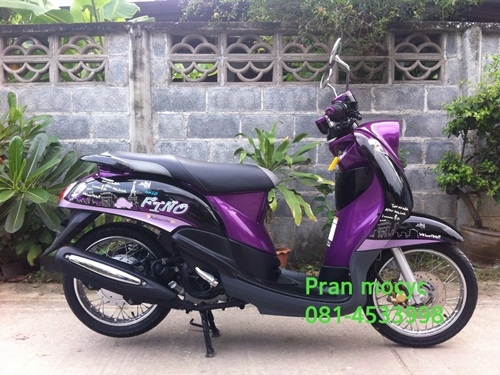ขายyamaha finoสีม่วงดำ ปี2555 ขายyamaha finoสีม่วงดำ ปี2555
