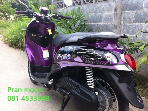 ขายyamaha finoสีม่วงดำ ปี2555 ขายyamaha finoสีม่วงดำ ปี2555