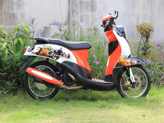 ขาย Yamaha Fino ปี 2554 รถวิ่ง 5,xxx กิโลเมตร ทะเบียน