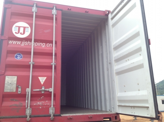 ขายตู้สั้น 20 ฟุต มาใหม่ สภาพสวยมาก 90\% up ส่งออกได้ เพลทครบ จำนวน 2 ใบ