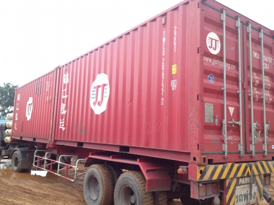 ขายตู้สั้น 20 ฟุต มาใหม่ สภาพสวยมาก 90\% up ส่งออกได้ เพลทครบ จำนวน 2 ใบ