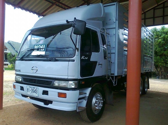 ขาย..สิบล้อเพลาเดี่ยว HINO FL 1J รถปี 48 แบบกระบะเหล็กดั้มได้ รถสวย มีแอร์ มีทะเบียนครบ.
