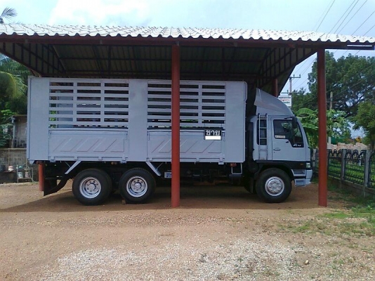 ขาย..สิบล้อเพลาเดี่ยว HINO FL 1J รถปี 48 แบบกระบะเหล็กดั้มได้ รถสวย มีแอร์ มีทะเบียนครบ.