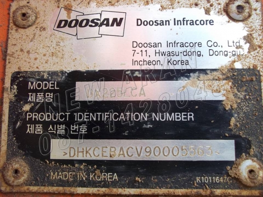 ขาย DOOSAN DX 225LCA / ไฟฟ้าครบ รถพร้อมใช้งาน / ทำงาน 12,xxx ชั่วโมง ขาย DOOSAN DX 225LCA / ไฟฟ้าครบ รถพร้อมใช้งาน / ทำงาน 12,xxx ชั่วโมง