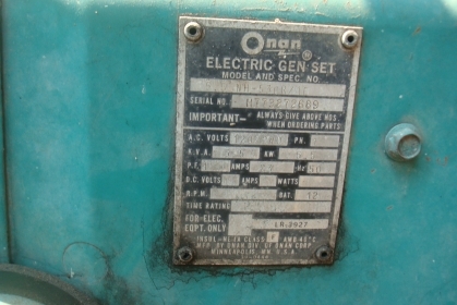 ขายเครื่องปั่นไฟ 5.5 KVA