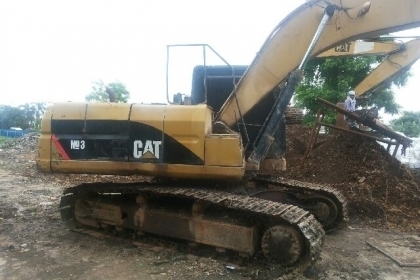 แบคโฮ CAT 320VII  ไฟฟ้าตัด มีแอร์ เอวแน่น รถทำงานอยู๋