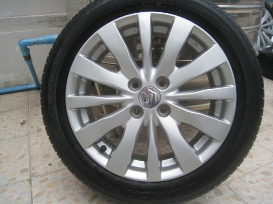 ขายล้อแม็ก Suzuki swift ป้ายแดง 16"x6" et45 4รู100 + ยางปี1813 สนใจติดต่อ เล็กคลองสามครับ (081-3747940)