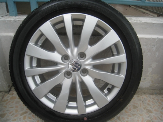 ขายล้อแม็ก Suzuki swift ป้ายแดง 16"x6" et45 4รู100 + ยางปี1813 สนใจติดต่อ เล็กคลองสามครับ (081-3747940)