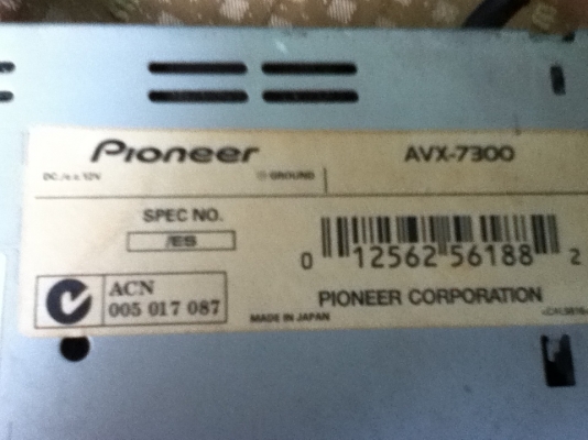 ขาย ทีวี Pop Upไฟฟ้า 7" Pioneer AVX-7300 มือสอง สภาพสวย ขายถูกๆ 1900.-  (ไม่เคยซ่อมสติ๊กเกอร์ยังไม่แกะ)