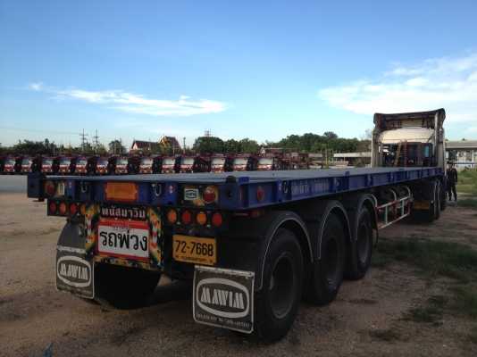 ขายถูกๆหางพื้นเรียบ3เพลา(พนัสมาวิม)ปี56 ซื้อมาป้ายแดงใช้งานมา3เดือน 550,000 บาท(ผ่อนต่อได้) โทร.086-3398633(ยัก)