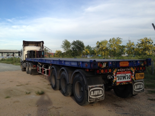 ขายถูกๆหางพื้นเรียบ3เพลา(พนัสมาวิม)ปี56 ซื้อมาป้ายแดงใช้งานมา3เดือน 550,000 บาท(ผ่อนต่อได้) โทร.086-3398633(ยัก)