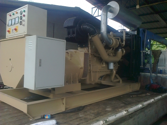 ขายเครื่องปั่นไฟ Cummins Big Cam4 375 KVA. เครื่องสแปร์เล้าไก่ใช้งานน้อย