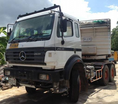 ขายด่วน รถบรรทุก Benz มือสอง เทเลอร์พร้อมหาง 2เพลา