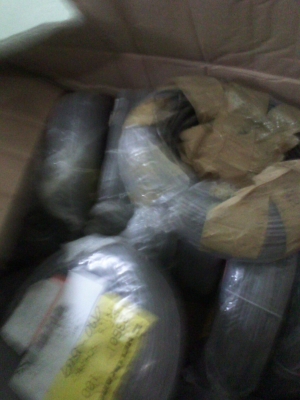 กิโลกรัมละ 195 บาท สายไฟใหม่นำเข้าจากเยรมัน หลากหลายเป็นแบบสายทองแดงอ่อน มีตั้งแต่เล็กไปจนถึงใหญ่ๆ