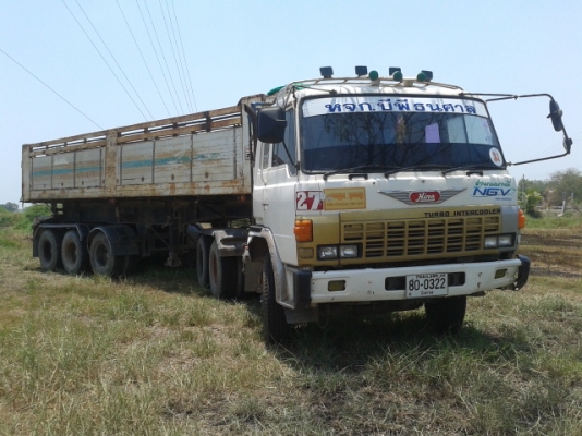 ขายสิบล้อหัวลาก HINO  NGV  ลูก 3 คาน สภาพพร้อมใช้