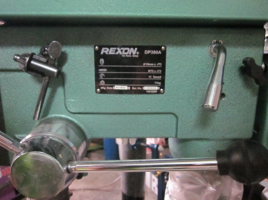 ขายแท่นสว่านรุ่นใหญ่ Rexon A380 ไม่ค่อยได้ใช้