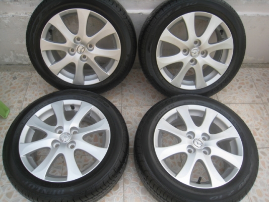 ขายล้อแม็ก Mazda2 15"x6" et45 4รู100 + ยางปี 4312สนใจติดต่อเล็กคลองสามครับ (081-3747940)