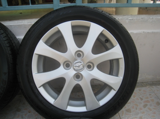 ขายล้อแม็ก Mazda2 15"x6" et45 4รู100 + ยางปี 4312สนใจติดต่อเล็กคลองสามครับ (081-3747940)