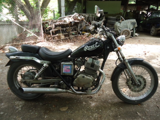 ขาย HONDA REBEL 2สูบ 4จังหวะ 250CC ปี 2541 ทะเบียนแท้พร้อมเอกสารโอน 36,000.-