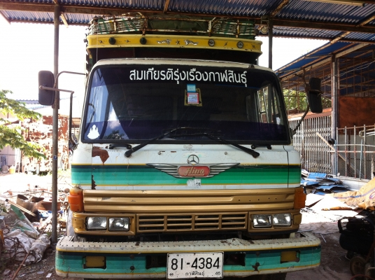 ขายสิบล้อHINO F18 หน้ากากทองรถแท้จากห้าง เพลาเดียว สภาพพร้อมใช้ราคาถุกๆ