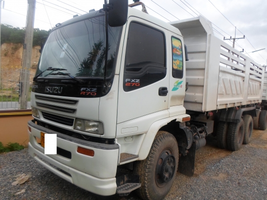 ขายรถสิบล้อ ISUZU DECA FXZ 270 HP EURO2 ปี 48 รถพ่วงแม่+ลูก กระบะดั๊มพ์สามมิตร