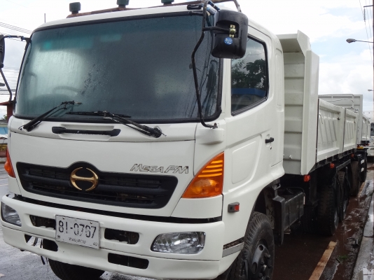 ขายด่วน  รถสิบล้อสองเพลาดัมพ์  พ่วง  แม่-ลูก  HINO  MEGA  320  กระบะสามมิตร  พร้อมใช้งาน