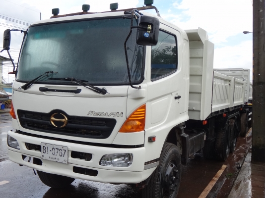 ขายด่วน  รถสิบล้อสองเพลาดัมพ์  พ่วง  แม่-ลูก  HINO  MEGA  320  กระบะสามมิตร  พร้อมใช้งาน