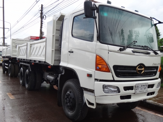 ขายด่วน  รถสิบล้อสองเพลาดัมพ์  พ่วง  แม่-ลูก  HINO  MEGA  320  กระบะสามมิตร  พร้อมใช้งาน