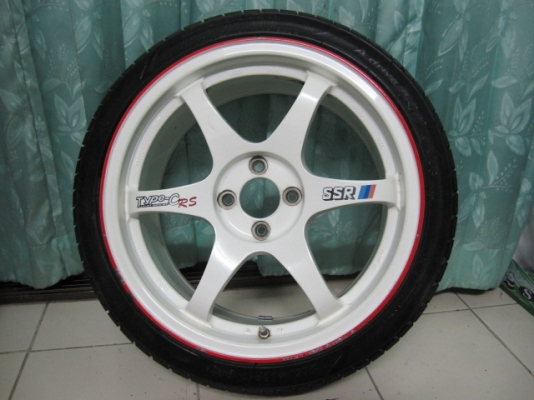 ขายล้อแม็กพร้อมยางขอบ 17 SSR Type-C 4รู100 กว้าง 7.5 งดต่อรอง ขายล้อแม็กพร้อมยางขอบ 17 SSR Type-C 4รู100 กว้าง 7.5 งดต่อรอง