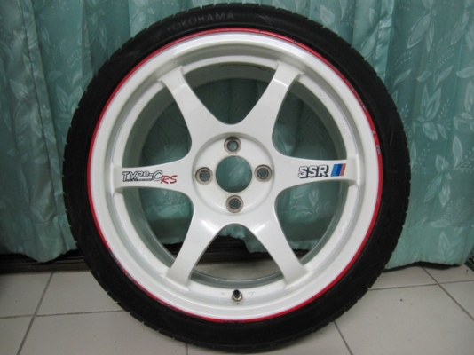 ขายล้อแม็กพร้อมยางขอบ 17 SSR Type-C 4รู100 กว้าง 7.5 งดต่อรอง ขายล้อแม็กพร้อมยางขอบ 17 SSR Type-C 4รู100 กว้าง 7.5 งดต่อรอง