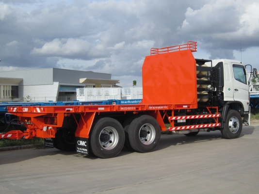 รถกระบะพ่วง 7.6 เมตร CIMC ผลิตเร็วแยกขายแม่ลูก