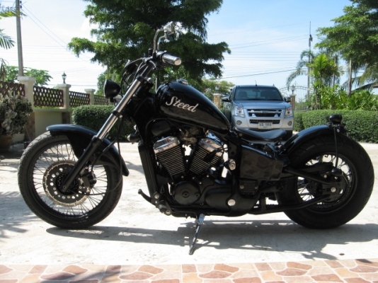 เสร็จแล้วครับ HONDA STEED 400 แต่งโอลสคูล