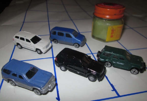 รถโมเดลคันจิ๋วๆ