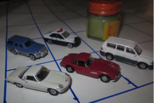 รถโมเดลคันจิ๋วๆ