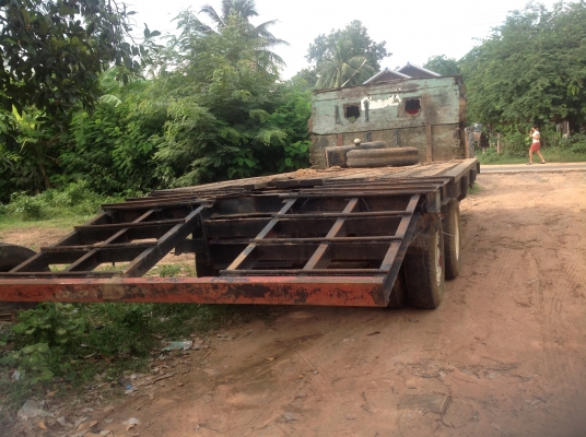 ขายเทรนเลอร์ 10ล้อหัวยาว พร้อมใช้งาน บรรทุก รถเกี่ยว แบคโคร/ 200ขึ้นสบาย