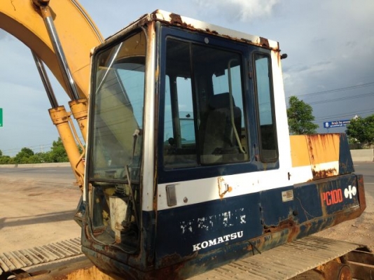 ขายรถแบคโฮ KOMATSU PC100-3 นำเข้าจากญิ่ปุ่น ใบแทร็ค70 ซม.มีVDOการทำงานให้ชมครับ ติดต่อ 081-2990958