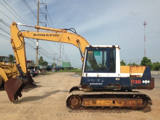 ขายรถแบคโฮ KOMATSU PC100-3 นำเข้าจากญิ่ปุ่น ใบแทร็ค70 ซม.มีVDOการทำงานให้ชมครับ ติดต่อ 081-2990958