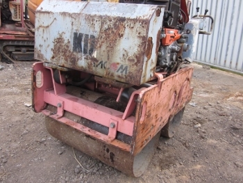 ขาย- รถบดเดินตาม ล้อเหล็ก ระบบสั่นสะเทือน TACOM สภาพพร้อมใช้งาน มือสองเก่าญี่ปุ่นแท้