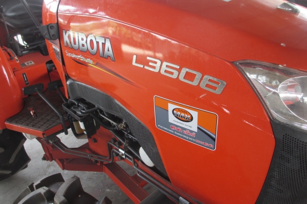 KUBOTA L3608 MAX คุณภาพเยี่ยม พร้อมใบมีดติดตัวรถ พร้อมผานตร้าช้างมือสองเอาไปเลย ดาวน์ 90,000 บาทเท่านั้น