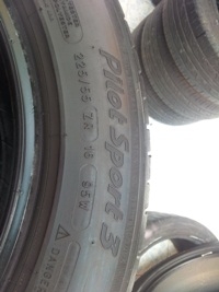 ขายยาง225/55/16 ยาง MLCHELIN Pilot Sport 3 ปี 10