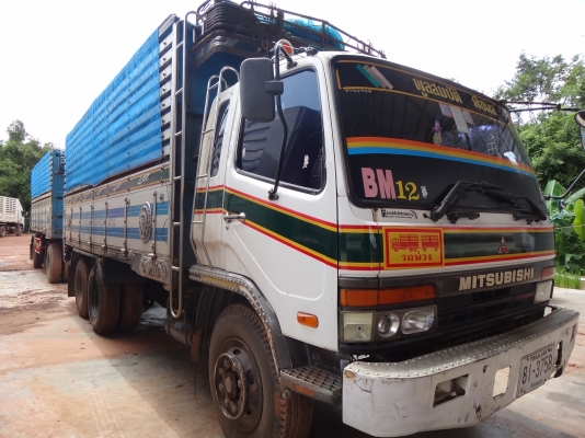 ขายด่วน  รถสิบล้อสองเพลาดัมพ์  พ่วง  แม่ลูก  มิตซู   คอกเกษตร   พร้อมใช้งานทันที