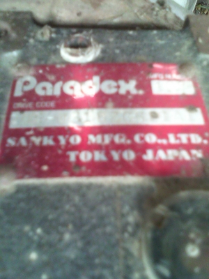 เกียร์ทดแบบหมุนเป็นช่วงๆ ชุดเกียร์ด้านในแบ่งเป็น 1/4 เหมาะกับการใช้ป้อนงานต่างๆที่เป็นช่วงๆ (ใน1รอบจะแบ่งการทำงานและหยุด4ช่วง) อัตราทด 1ต่อ 30 ของโรงงานจากญี่ปุ่น(มี4 ตัว)