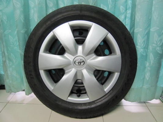 ขายล้อกะทะพร้อมยาง Toyota vios ยางปี 13 ขอบ 15