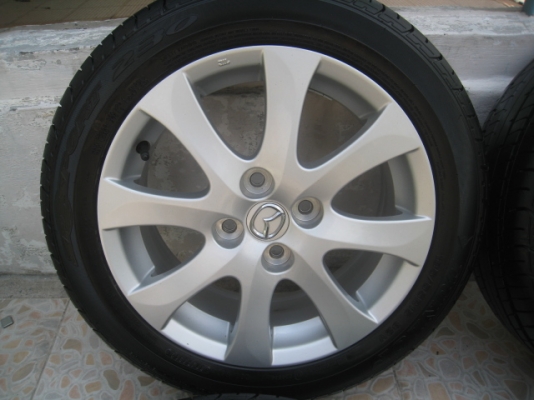 ขายล้อแม็ก Mazda2 15"x6" et45 4รู100 + ยางปี 4312สนใจติดต่อเล็กคลองสามครับ (081-3747940)