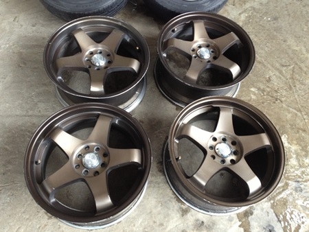 แม็กมือสอง Nismo ขอบ17 4/100,4/114 4รูใส่ได้หมด กว้าง7.5