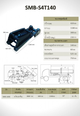 ชุดดั้มพ์ 4 ตัน 140 ตรงจากโรงงานมาตรฐานญี่ปุ่น ราคาพิเศษ