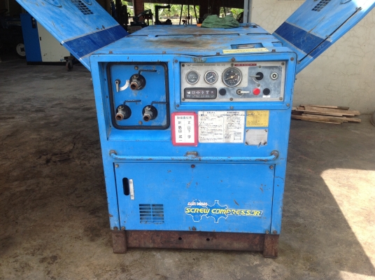 ขายเครื่องปั้มลมเก่าญี่ปุ่น ยี่ห้อ AIRMAN รุ่น PDS 125 S สภาพสวยมาก พร้อมใช้งานทันที