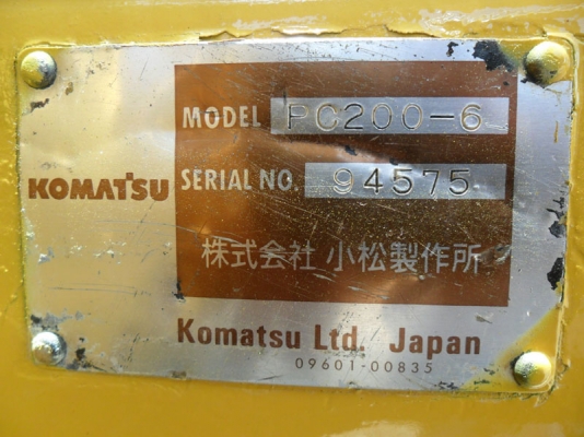 Komatsu PC200-6 SN:94575