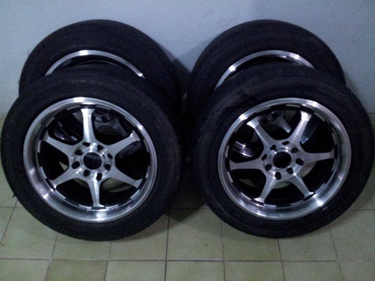 ขายแม็กสวยๆ 15 กว้ง 7 นิ้ว พร้อมยาง DUNLOP LM703 ขายแม็กสวยๆ 15 กว้ง 7 นิ้ว พร้อมยาง DUNLOP LM703