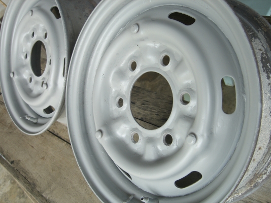 กะทะล้อเหล็กรถกระบะโบราณ ขอบ 14 นิ้ว 6 รู ใช้กับฝาตบได้